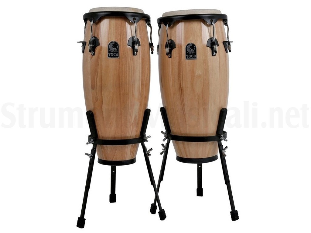 Toca Set Congas Synergy Wood Natural A Roma E Milano