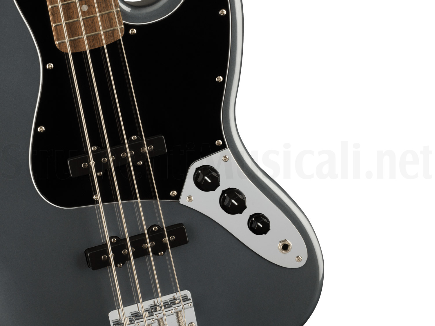 FENDER Squier Affinity Jazz Bass LRL Charcoal Frost Metallic