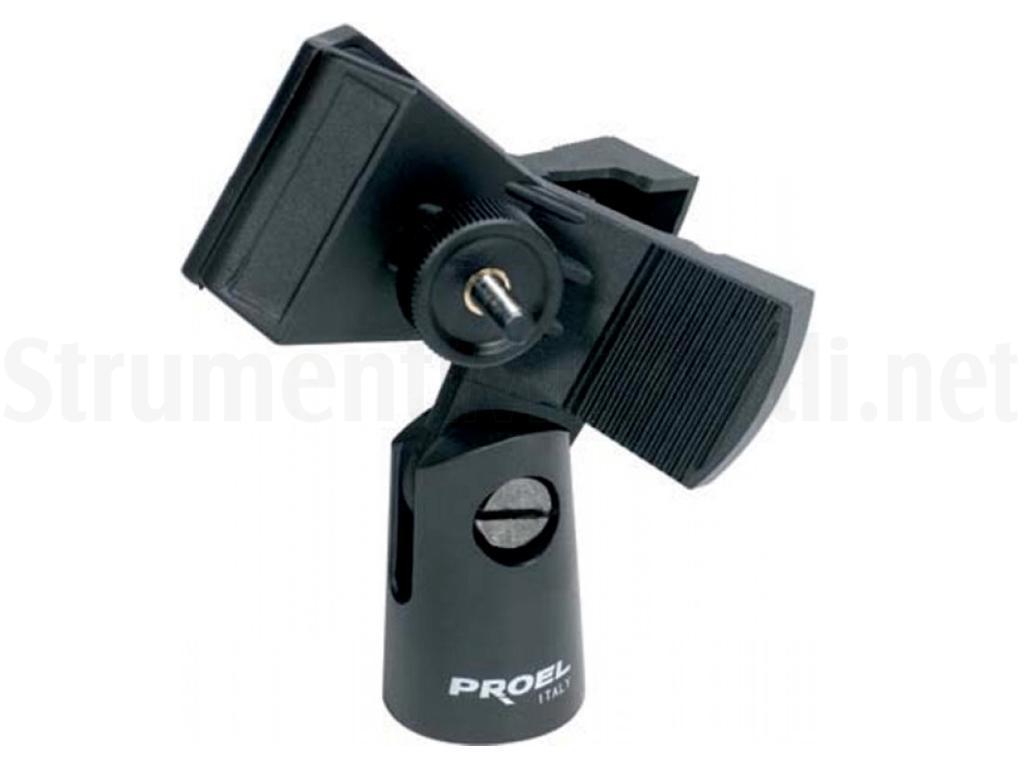 Supporto Microfono PROEL APM35B - In ABS, Per Aste Microfoniche, Nero, Diametro 30-35mm - Foto 6