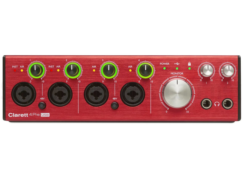 Focusrite Clarett 4Pre オーディオインターフェース DTM FOCUSRITE CLARETT+ 4PRE | サンフォニックス