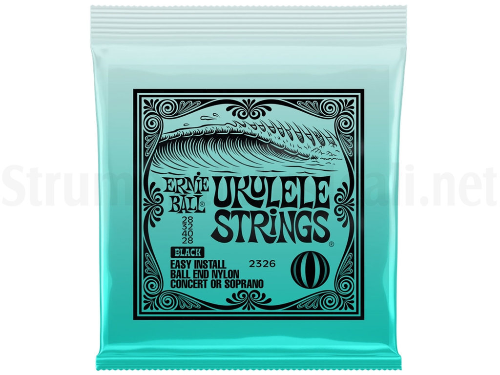 ERNIE BALL 2326 Nylon Ukulele Strings Black | Strumenti Musicali .net