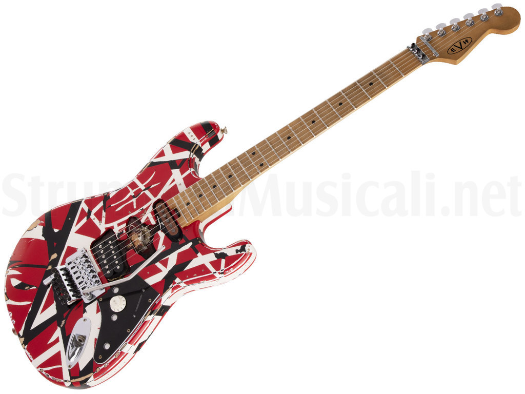 ギター EVH Striped Series Frankie EVH Striped Series Frankie Red/White/Black | Strumenti Musicali .net