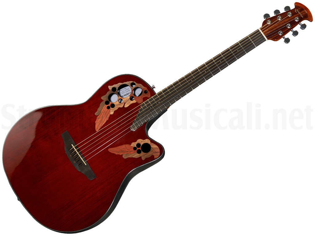 OVATION CE44-RR Celebrity Elite High-Gloss Ruby Red | Strumenti