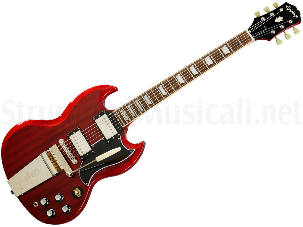 EPIPHONE SG Standard 60s Maestro Vibrola LRL Vintage Cherry