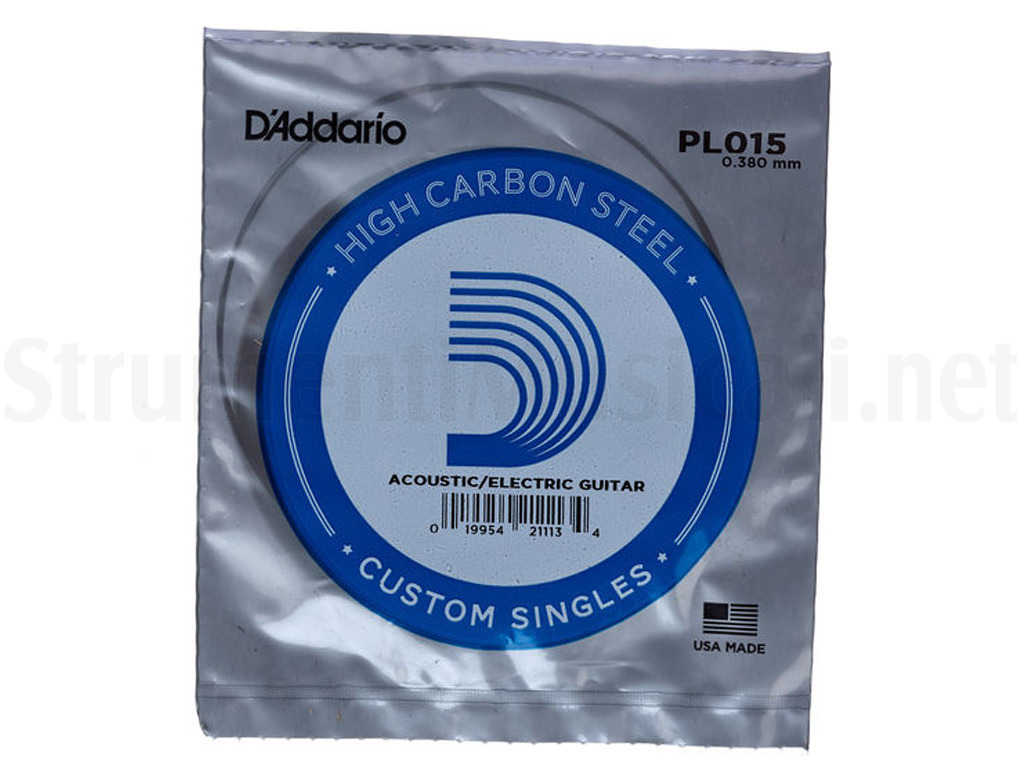 Corda Singola D'Addario Per Chitarra Elettrica | Acciaio Liscio Double Ball End - Scegli La Misura!