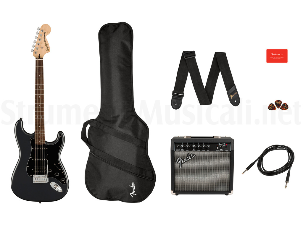 FENDER Squier Affinity Stratocaster HSS LRL Charcoal Frost