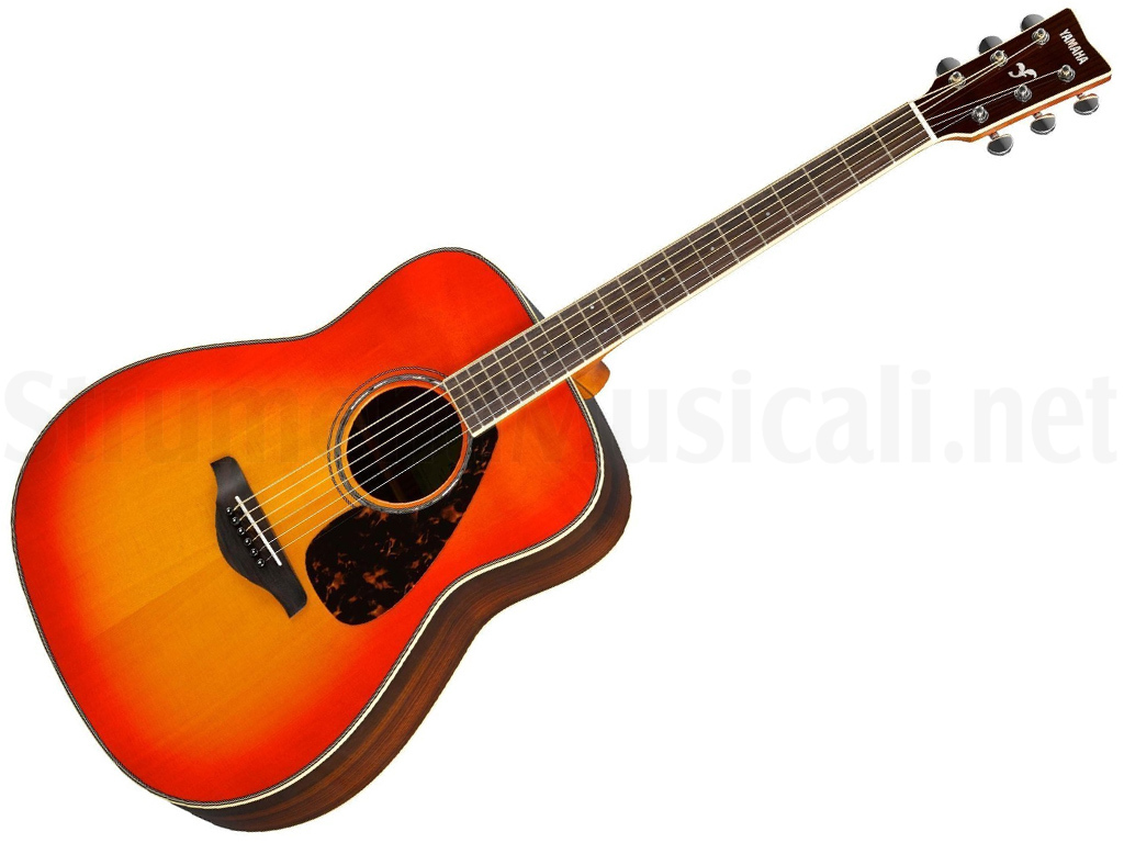 Yamaha FG830NT Chitarra Acustica Dreadnought - Abete E Palissandro, Natale Leggero Con Custodia Inclusa