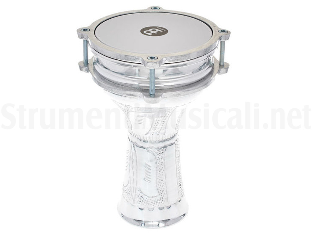 Mini Darbuka Meinl Percussion HE-051 - Fusto In Alluminio Martellato A Mano, Dimensioni 10,7x19,6 Cm