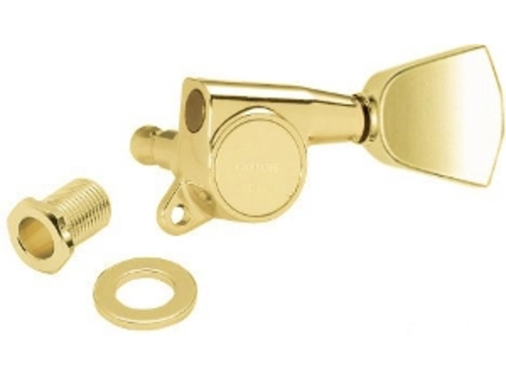 Gotoh Midsize 510 3 3 accordatori per chitarra con manopole in metallo, oro