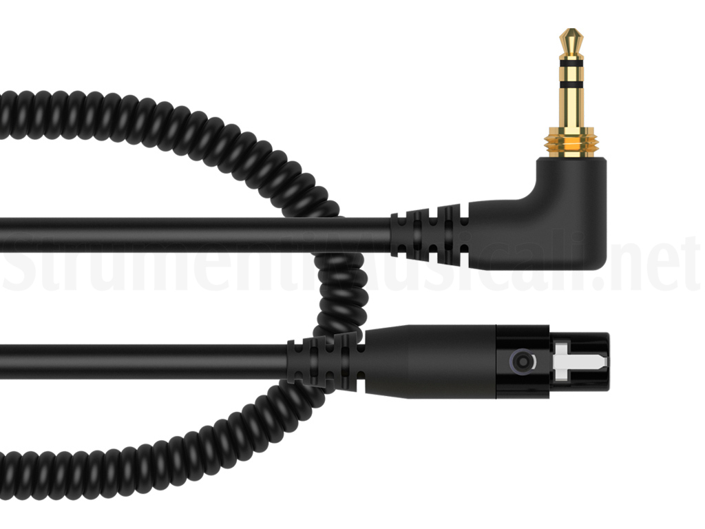 Cavo Audio A Molla Per Cuffie DJ – Ricambio Compatibile Con HDJ-CUE1, X5, X7 E S7 – Connettori 2.5mm/3.5mm/6.35mm, Lunghezza 1.2-2m