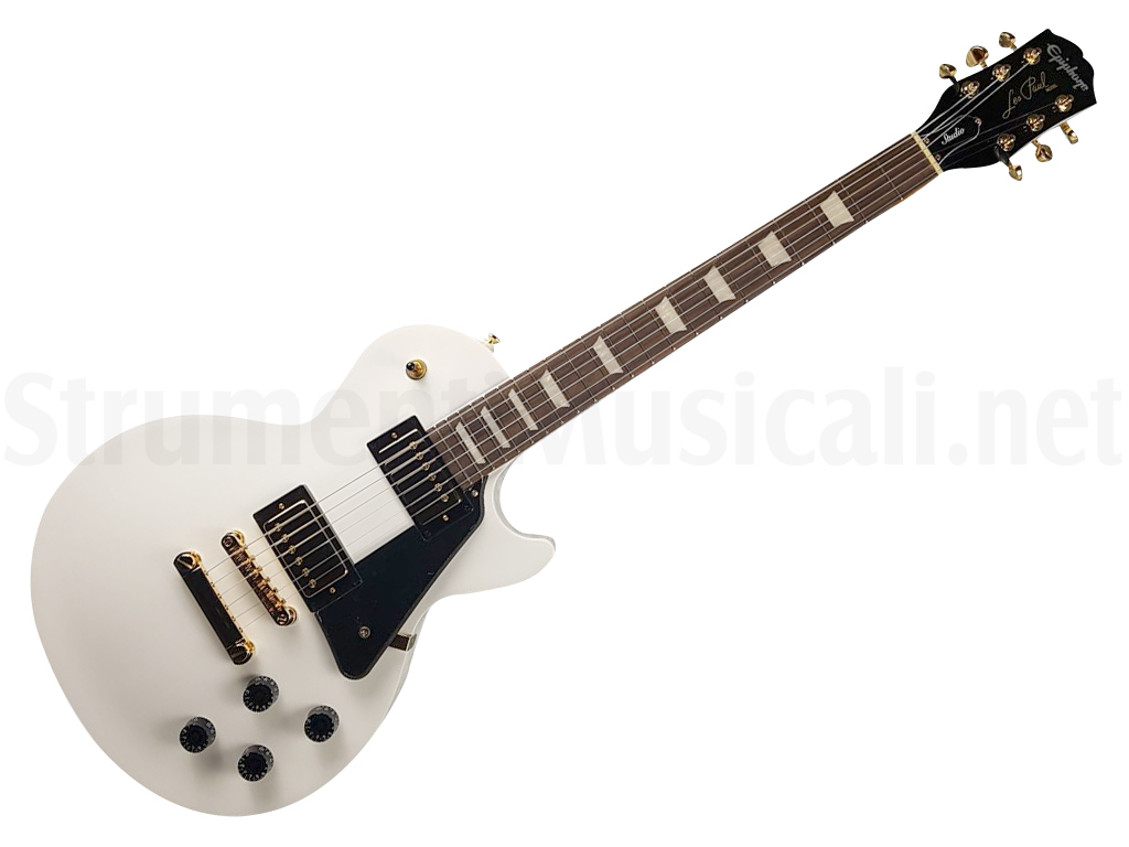 EPIPHONE Les Paul Studio Limited Alpine White w/ Gold Hardware
