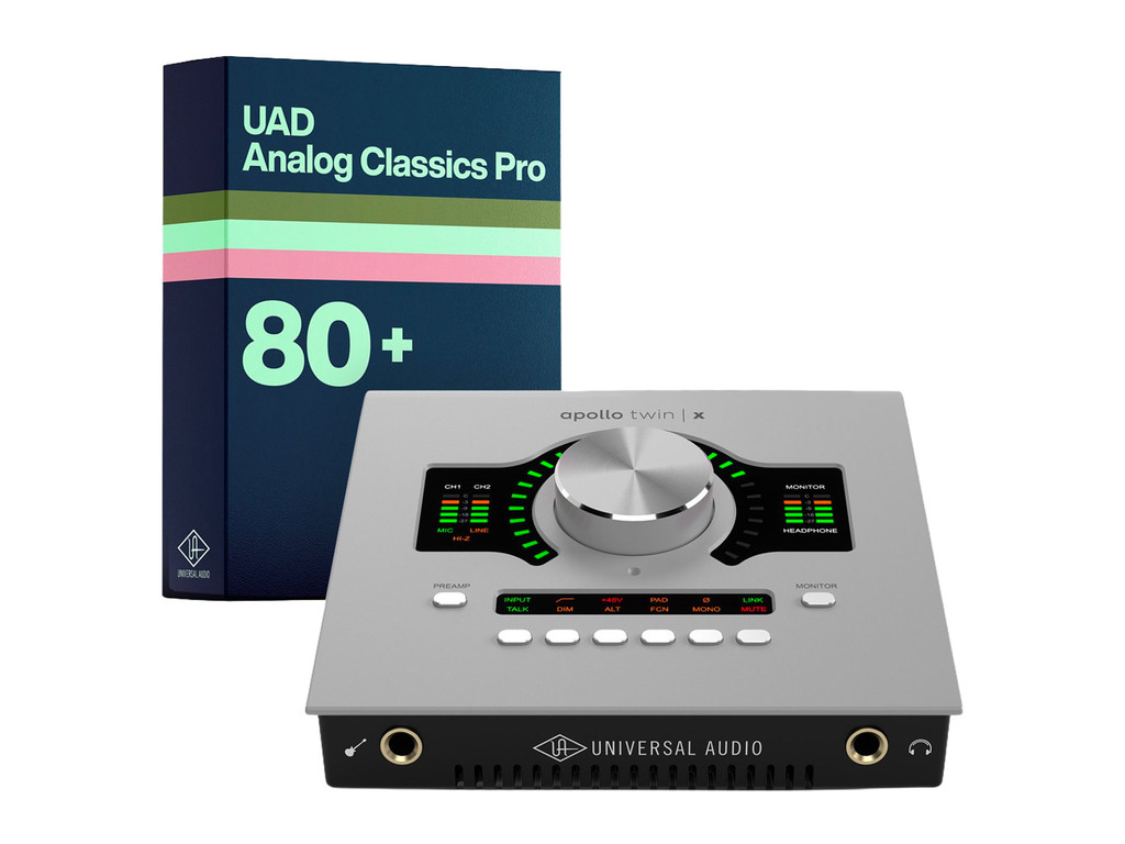 UNIVERSAL AUDIO Apollo Twin X Quad Gen 2 AC Pro Analog Classics