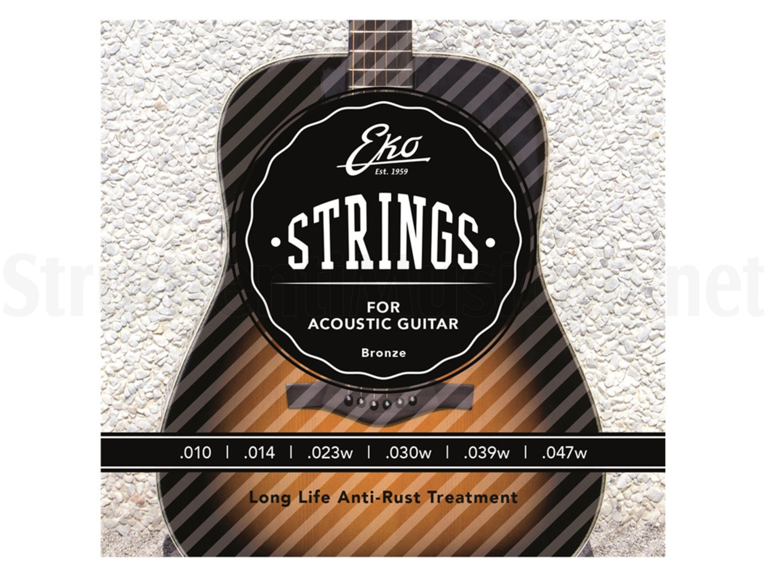 EKO Acoustic Guitar Strings Bronze 1047 Strumenti Musicali