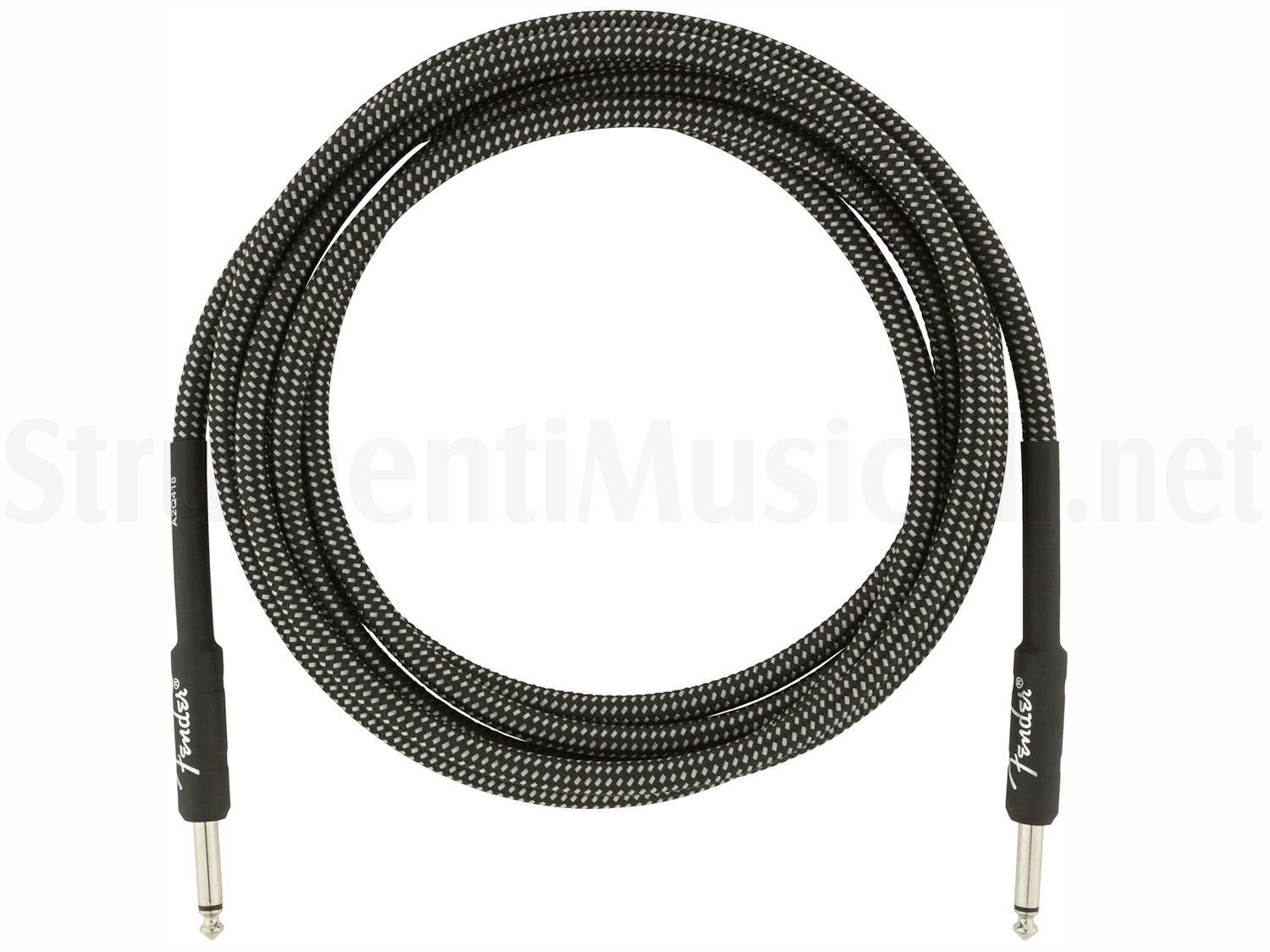 1/4 Inch Straight Grey Tweed Fender Professional 10 Instrument Cable 