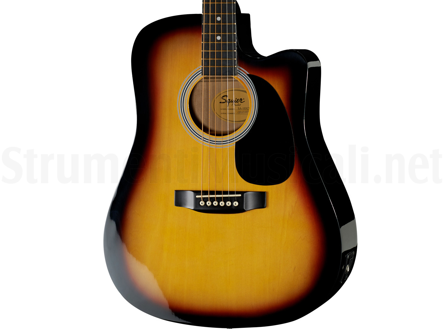 FENDER Squier SA105CE Sunburst Strumenti Musicali