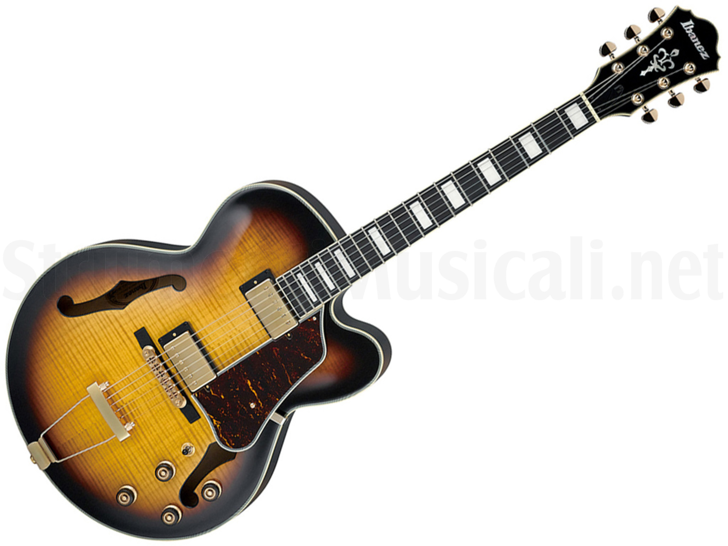 Chitarra Semi Acustica Ibanez AF95FM-AYS Antique Yellow Sunburst 4/4