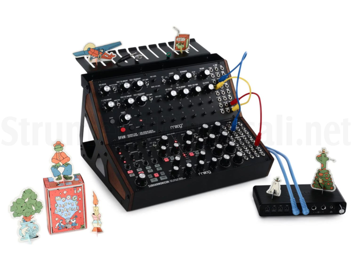 MOOG Sound Studio DFAM, Subharmonicon, Summing Mixer, 2Tier Rack Kit