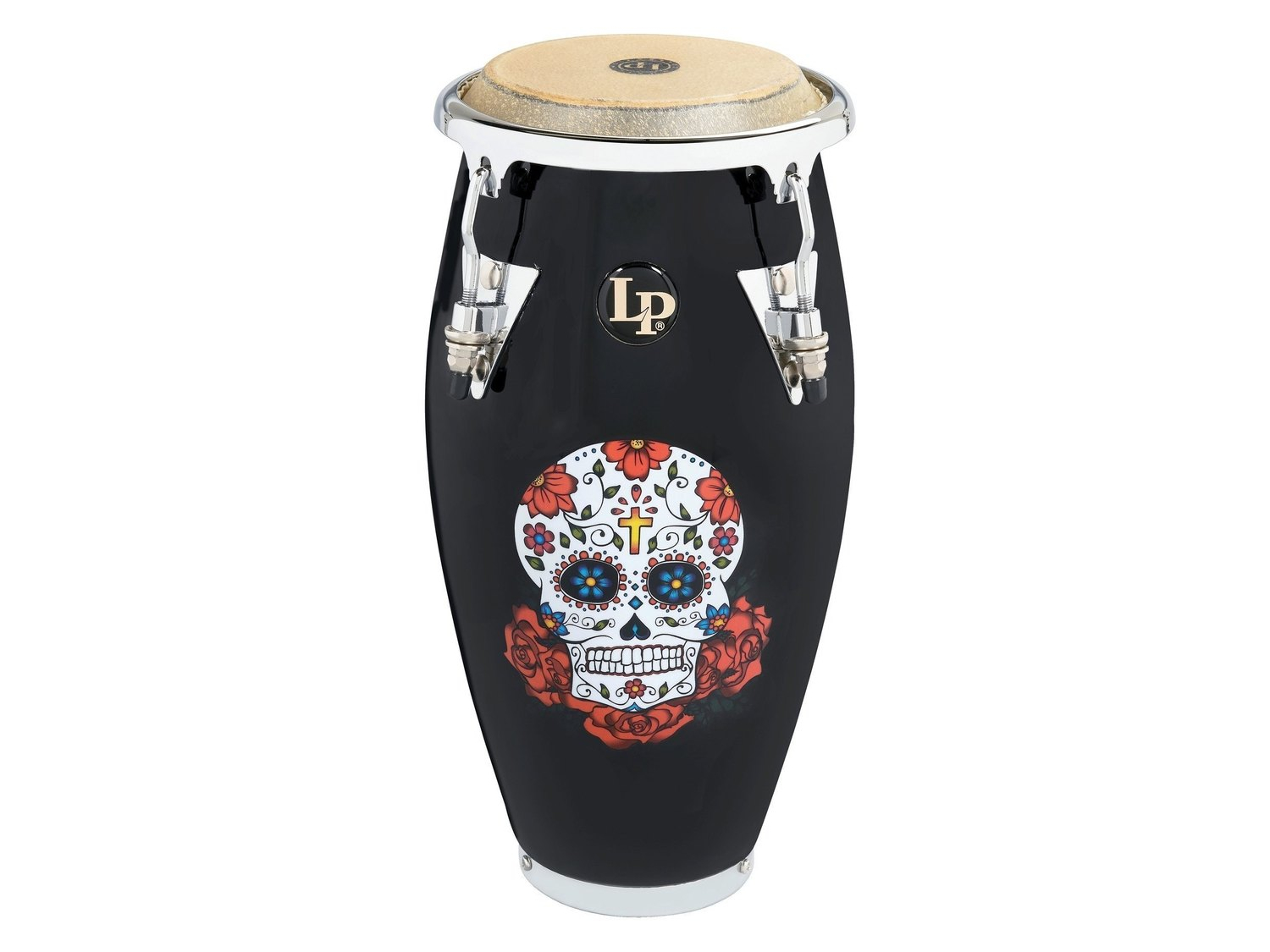 Latin Percussion Conga Mini Karl Perazzo 4 1/2" - Tamburo Portatile In Rovere Con Pelle Naturale - Foto 4