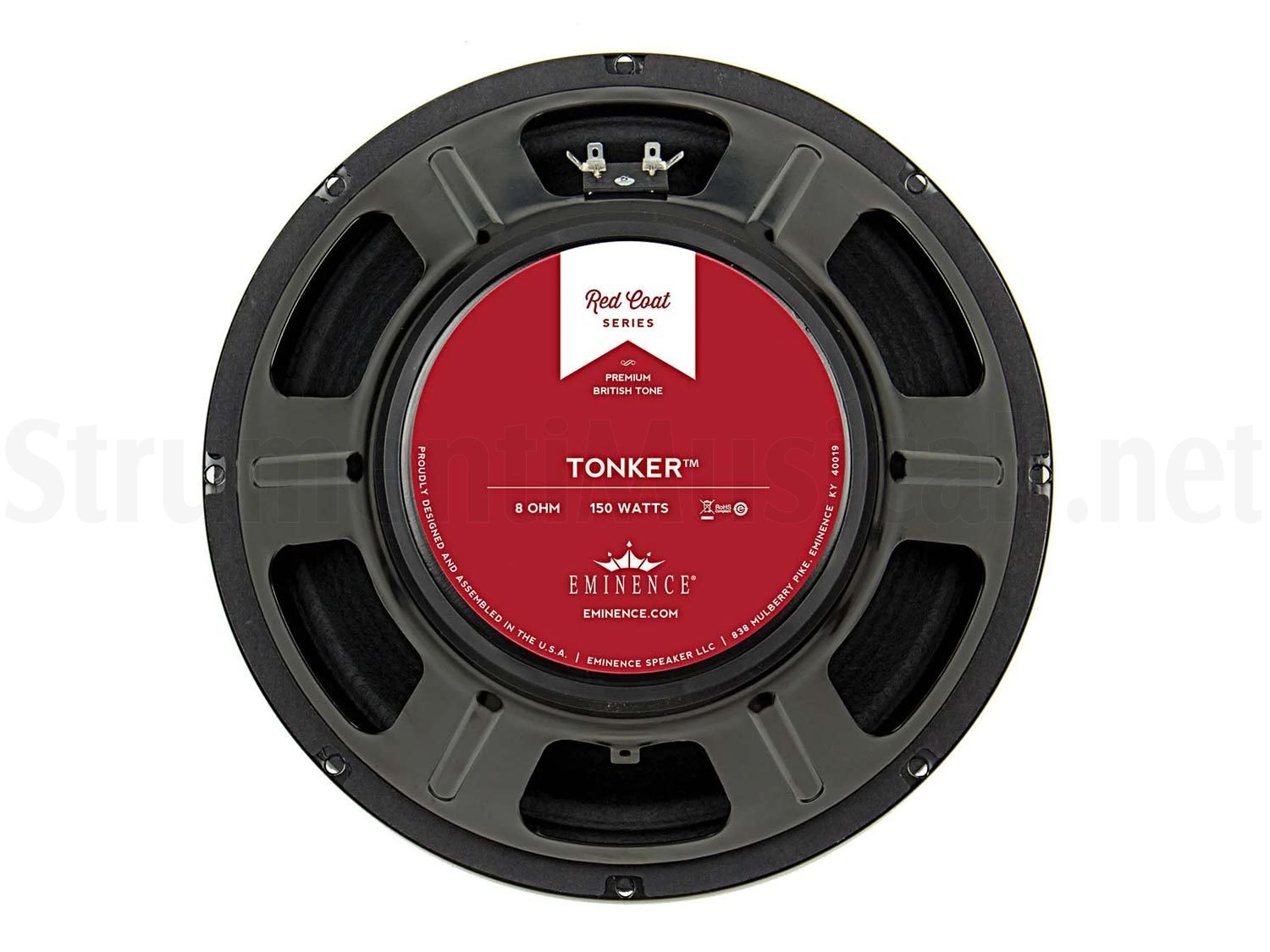 EMINENCE THE TONKER Red Coat Chitarra 12" 150 W 8 Ohm | Strumenti ...