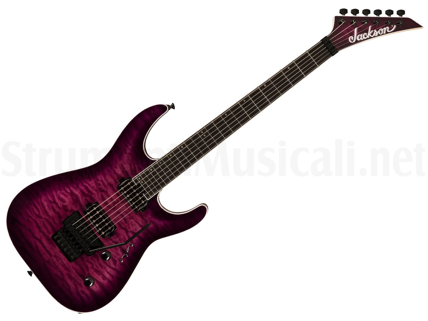 JACKSON Pro Plus Series Dinky DKAQ EB Transparent Purple Burst ...