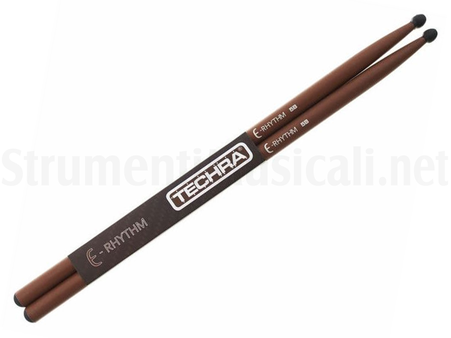 Baguettes De Batterie Techra E-Rythm 5B - Matériau Composite, Réduction De Bruit 25%, Pour Pads Et Batteries Électroniques
