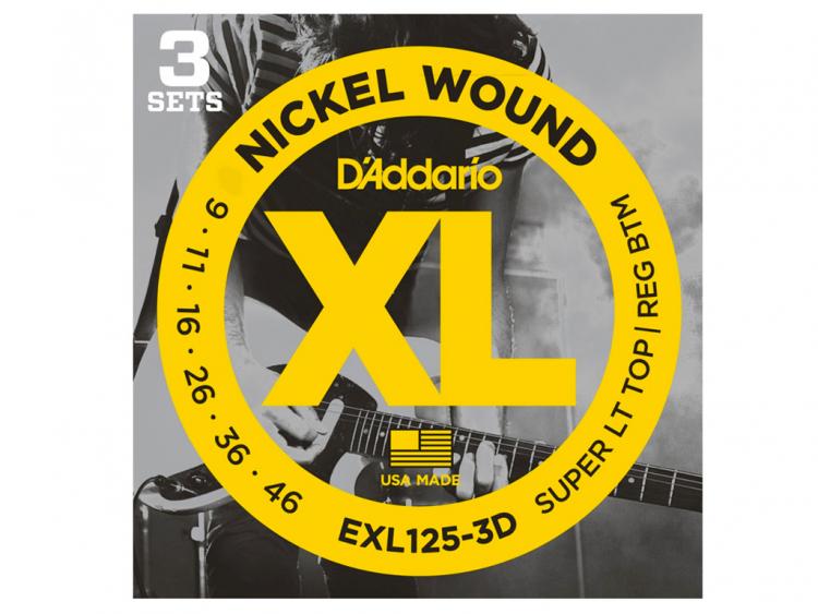 D'addario Super Light Heavy Bottom Corde Per Chitarra Elettrica D'Addario EXL140-3D - Calibro 10-52, Avvolte In Nichel, Confezione Da 3 Set Corde Chitarra Elettrica D'Addario EXL140 - Foto 3