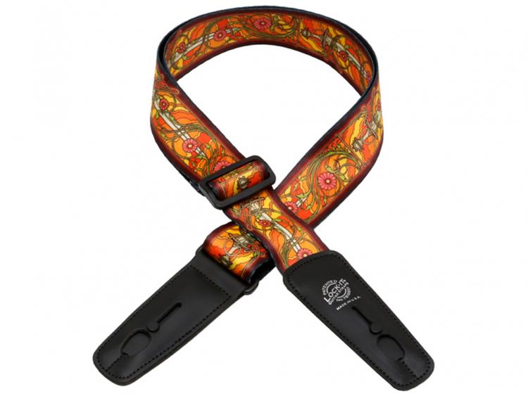 Tracolla personalizzata per chitarra, in Pelle Marrone