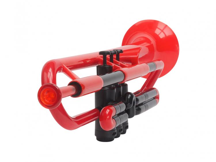 Trombetta Acustica Manuale In Plastica Rossa Biribao, 1 Pezzo, Suono Potente - Foto 4