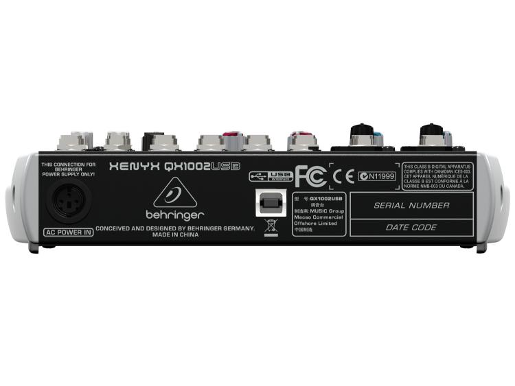 BEHRINGER Xenyx QX1002 USB | Strumenti Musicali .net