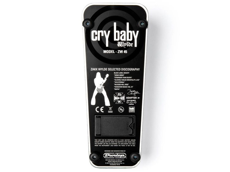 Cry Baby ZW45　ザックワイルド　ワウペダル　サイン入り Dunlop ZW-45S Zakk Wylde Autographed Cry Baby Wah Pedal