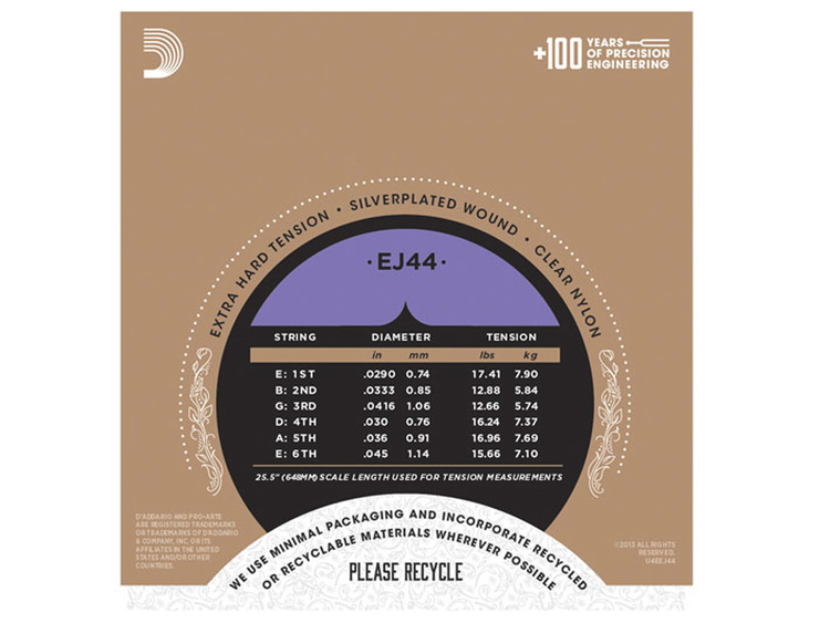 D'Addario EJ30 Set Corde Classica - NUOVO D'Addario EJ30 Set Corde Classica - NUOVO