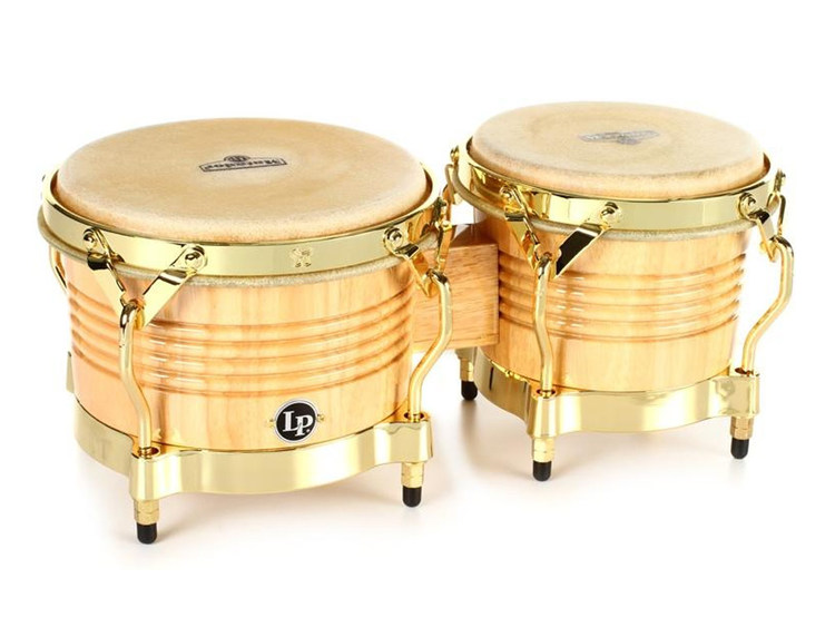 LATIN PERCUSSION M201AW Matador Bongos Natural/Gold | Strumenti