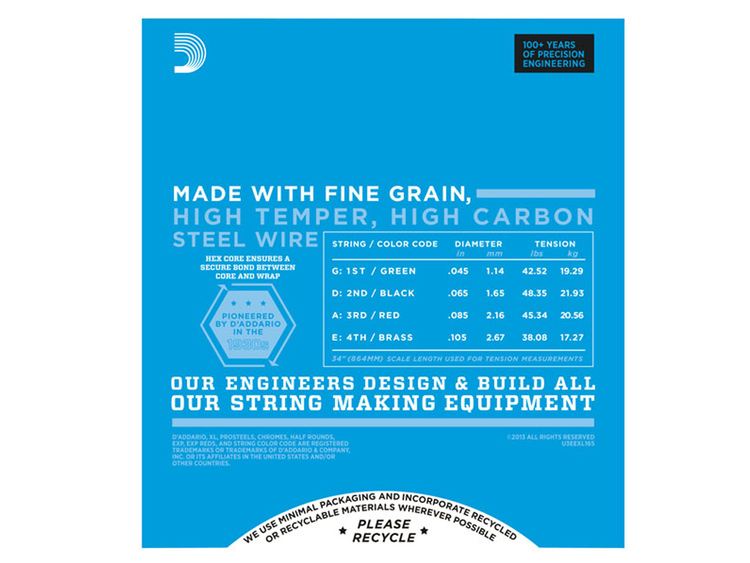D’ ADDARIO EXL165 CORDE PER BASSO 45-105 - Foto 3