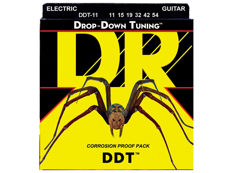 Corde Per Chitarra DR String DDT-11 - Set Per Accordatura Drop, Calibro 11-54