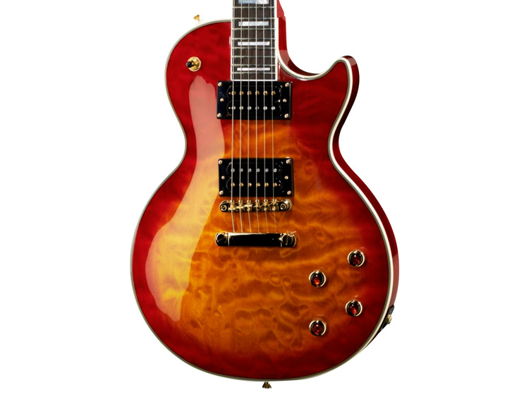 ギター Epiphone Prophecy Les Paul Custom Plus Epiphone Prophecy Les Paul Custom Plus GX, Cherry Sunbust