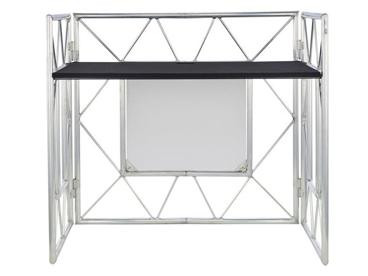 ATOMIC4DJ EVENT TABLE TAVOLO DESK DJ ED EVENTI CON TRALICCIO LUCI CUSTODIA  E MENSOLE IN BUNDLE - SuonoStore.com