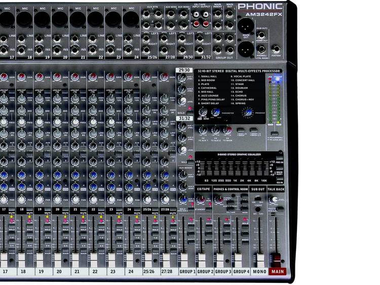 PHNIC ミキサーAM 3242FX. お得なケースつき Phonic(フォニック