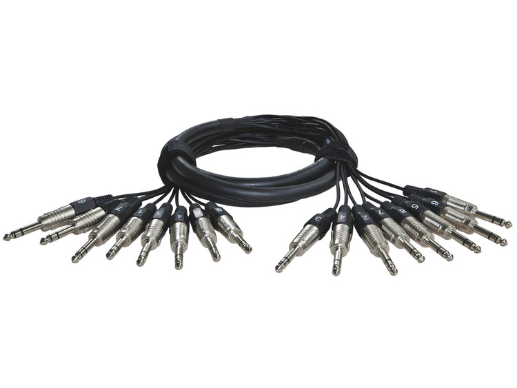 4 cavi bilanciati Rockville RCXMB6-P viola 6' maschio REAN XLR a 1/4