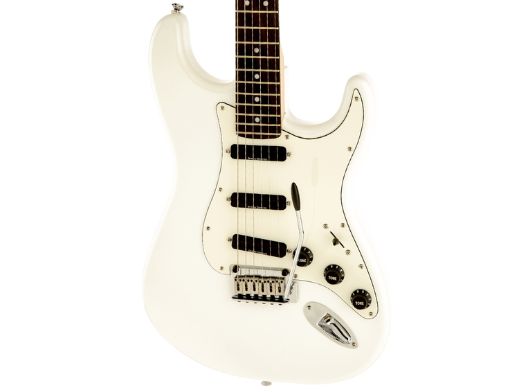 Squire Stratcaster Deluxe white ストラト エレキ Fender Squier Deluxe Stratocaster 6-Strings Electric Guitar