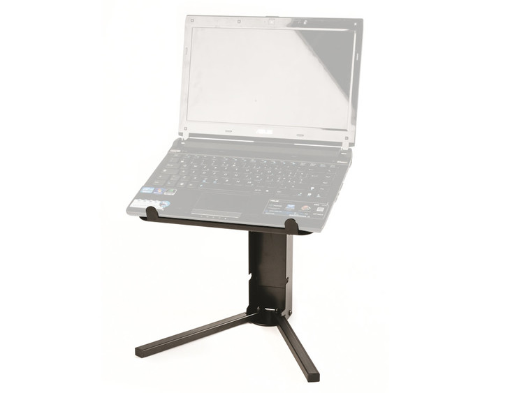 Supporto Laptop Regolabile In Acciaio Per DJ E Musicisti - Fino A 15 Kg, Piattaforma 335mm - Foto 2