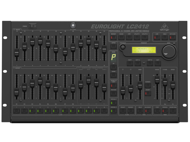 Behringer LC2412 24/12chDMX調光卓(中古) BEHRINGER LC2412 V2 Eurolight | Strumenti Musicali .net