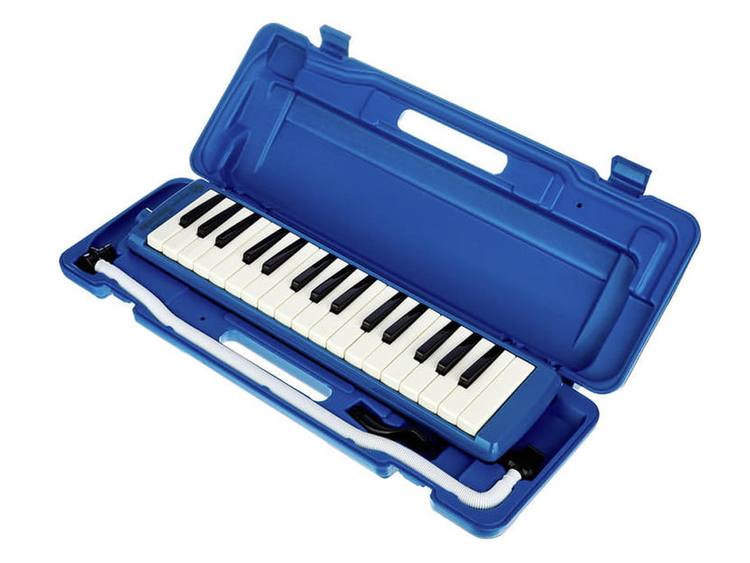 Melodica Portatile A 32 Tasti | Strumento Musicale Per Studenti E Principianti, Con Custodia, Boccaglio E Tubo (verde)