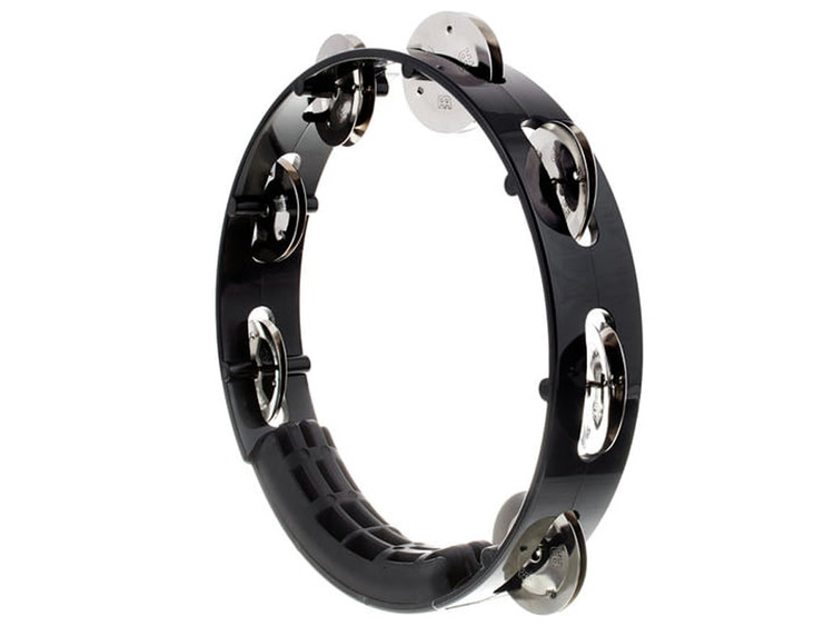 Tamburello A Mano Meinl - Con 2 File Di Cimbalini In Acciaio, Telaio ABS Nero - Foto 5