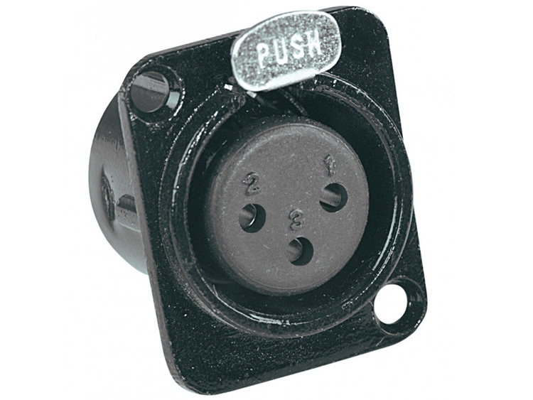 Neutrik NEUTRIK NC3MDLX Spina da pannello XLR 3P in alluminio anodizzato NC3MDLX Neutrik NEUTRIK NC3MDLX Spina da pannello XLR 3P in alluminio anodizzato NC3MDLX