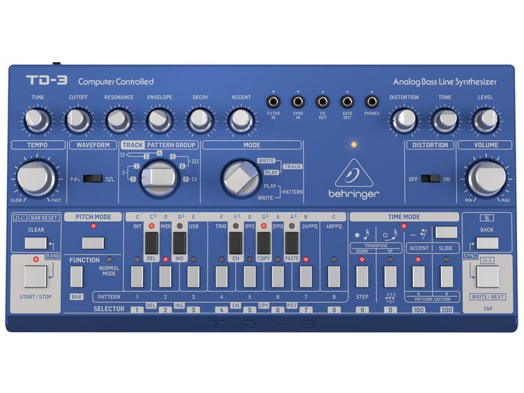 BEHRINGER TD-3 BU Blue | Strumenti Musicali .net