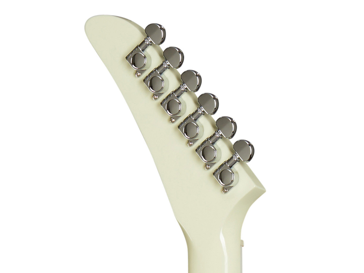 Chitarra Elettrica Explorer Bianca Anni '70 &ndash; Tastiera In Palissandro &ndash; Personalizzabile &ndash; 2025