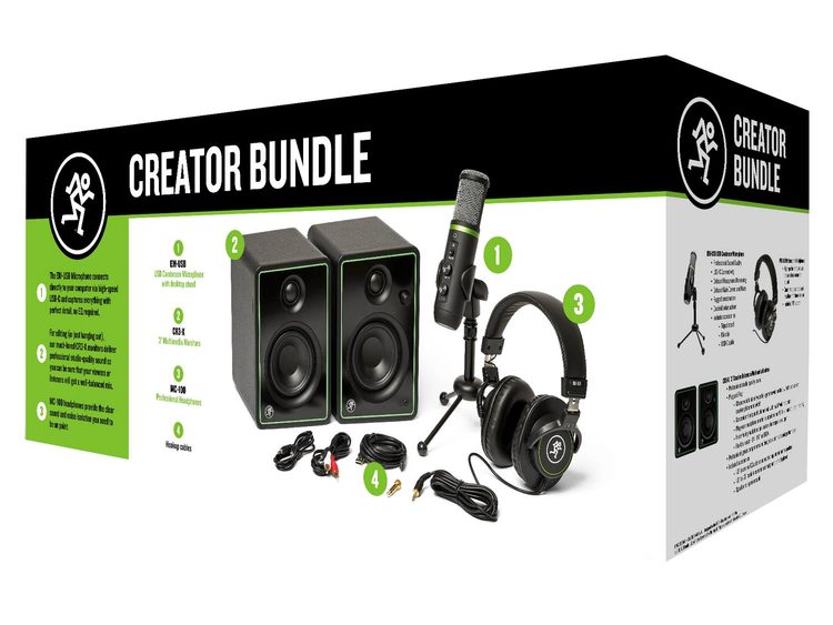 新品 MACKIE USBマイク モニタースピーカーCreator Bundle Mackie