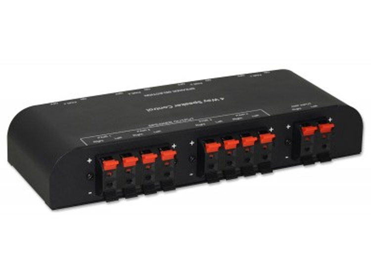 Selettore Passivo Selettore Amplificatore A 4 Vie, 2 Altoparlanti Stereo Con Uscita Audio Box Con Pulsanti On/Off Indipendenti 300 W Per La