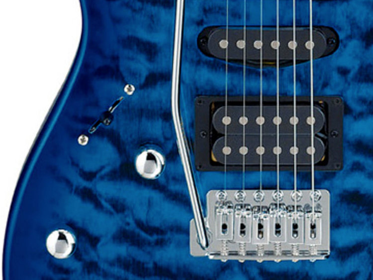 Chitarra Elettrica Ibanez GRX70QA-TBB GIO Series | Manicini | Transparent Blue Burst - Foto 13
