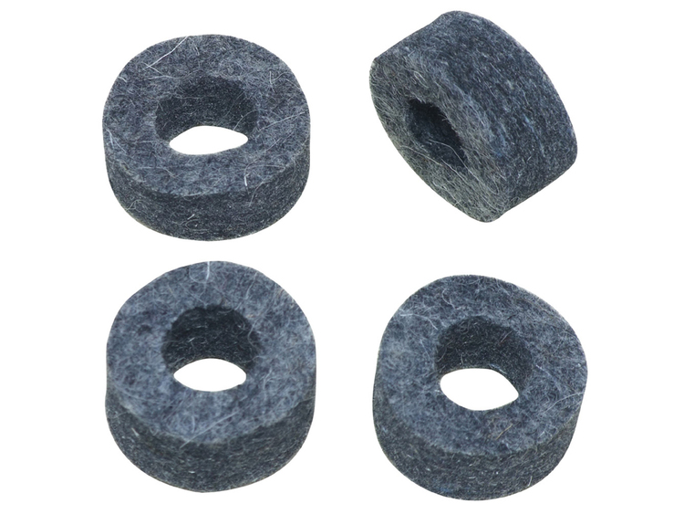 Set 20 Feltrini E Manicotti Per Piatti Batteria – 10 Rotondi In Feltro E 10 In Plastica ABS, Per Proteggere E Migliorare Il Suono